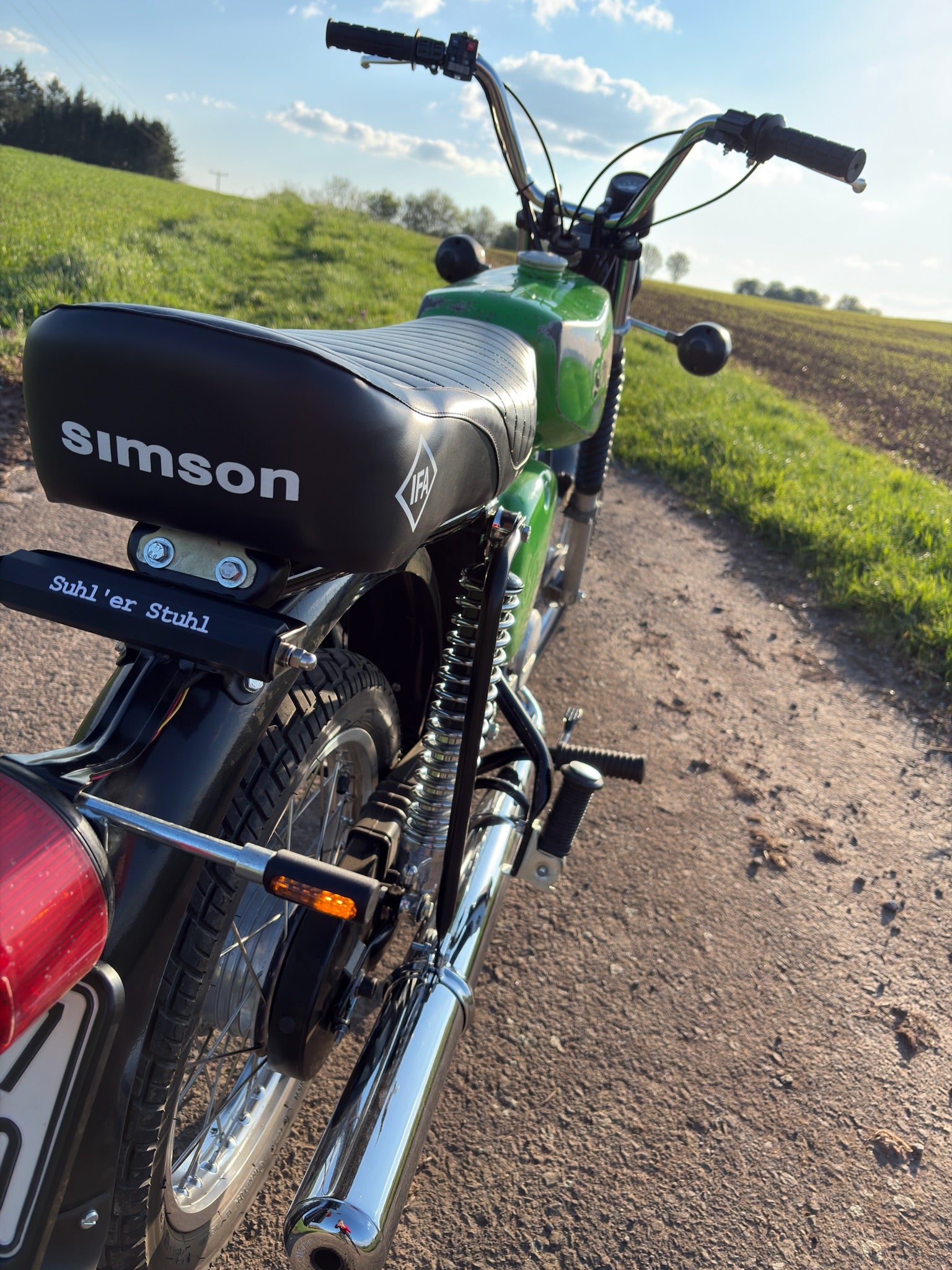 Simson 3in1 Blinker, Rück- und Bremslicht (LED) f. originale Aufnahme - eintragungsfrei!